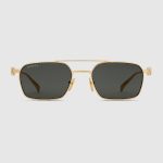 Rectangular frame sunglasses